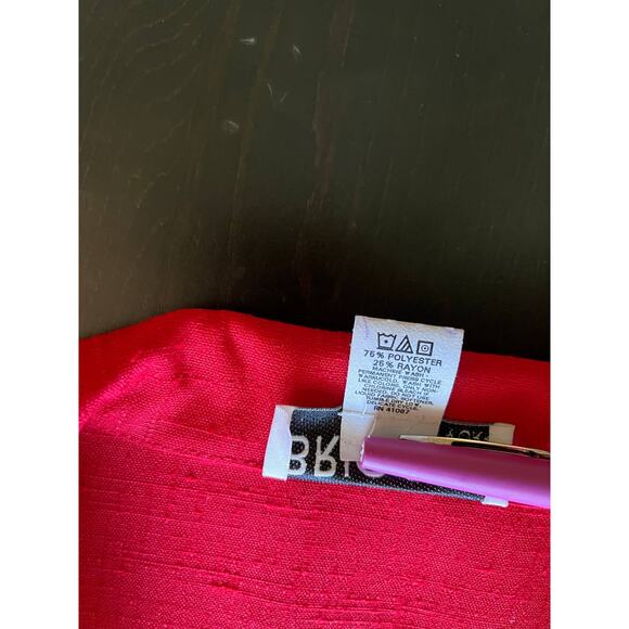 Vintage Briggs 90s Short Sleeve Red V Neck 2 Button Blazer Sz10 - Picture 4 of 12